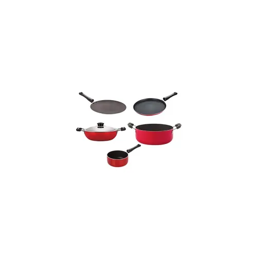Image of Nirlon Non-Stick Aluminium Kitchenware Set of 5 Pieces 