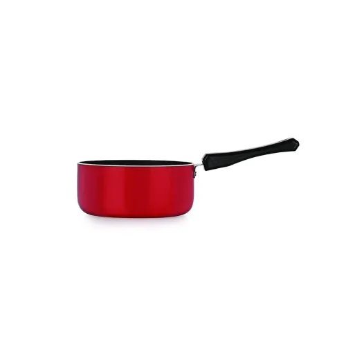 Image of NIRLON Non Stick Aluminium Milk/Tea/Sauce Pan, (1.2L , Red)