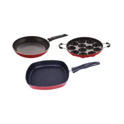 Nirlon Non Stick Coated Heat Resistance Cookware Gift Set