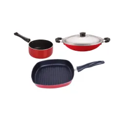 Nirlon Non Stick cookware Kitchen Accessories for Cooking Combo Set of 3 Pieces (SP(M)_AC_GP24)