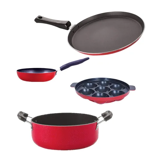 Image of Nirlon Non-Stick Cookware Set of 4