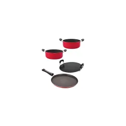 Nirlon Non-Stick Cookware Set – 4 Pieces