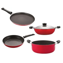 Nirlon Non-Stick Cookware Set (4pc)