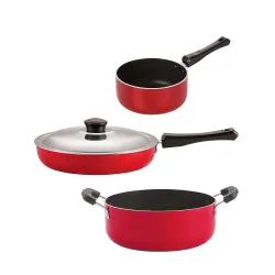 NIRLON Non Stick cookware Set Combo, 3 Pieces