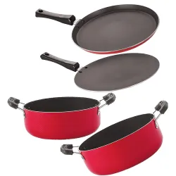 Nirlon Non Stick cookware Set of 4 Pieces