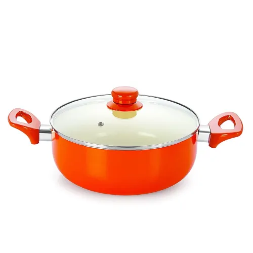 Image of Nirlon Non Stick Induction Casserole with Glass Lid