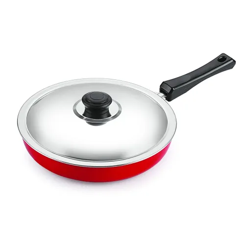 Image of Nirlon Non Stick PFOA Free, Non-Toxic, Food Grade Quality Aluminium Fry Pan/ Frying Pan/ Pasta Pan 24cm Diameter with St