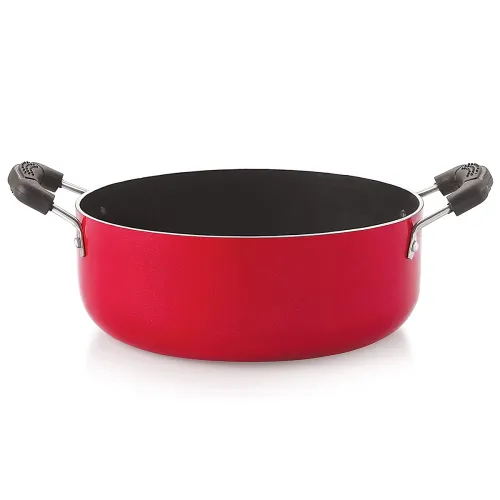 Image of Nirlon Non-Stick Aluminium Casserole 24cm, 3.1L (Gas Only)