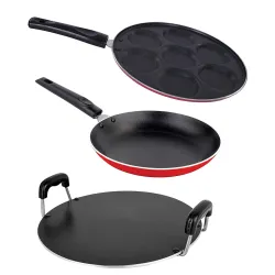 Nirlon Non-Stick Aluminium  Combo Set 3 Piece
