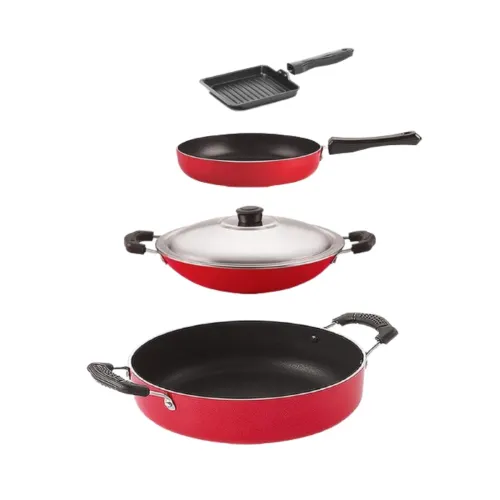 Image of Nirlon Non-Stick Aluminium Cookware Set 4Pc