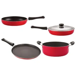 Nirlon NonStick Aluminium Kitchenware Set (4Pcs)