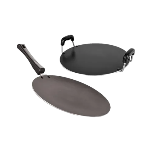 Image of NIRLON Non-Stick Aluminium Tawa Cookware Set, 2-Pieces, Red