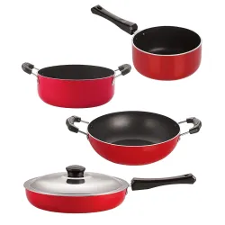 Nirlon nonstick Aluminium Utensils Set of 4 Pieces 