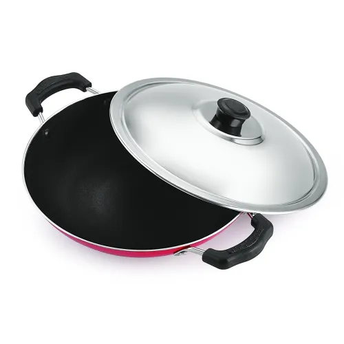 Image of Nirlon Non-Stick Aluminium Appachatti with Stainless Steel lid
