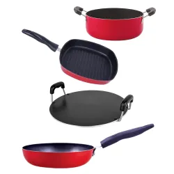 NIRLON Non Stick Kitchenware Kitchen Cooking Utencil Giftset, 4 Pieces(CVG_RT_GP24.5_CS24)