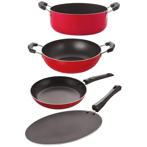 Image of Nirlon Non-Stick Cookware Gift Set, 4 Pcs