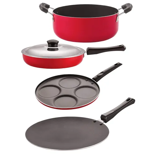 Image of Nirlon Nonstick Cookware Gift Set with Bakelite Handle