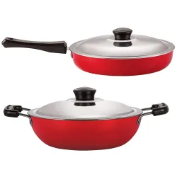 Nirlon Non-Stick Fry Pan & Kadhai Set