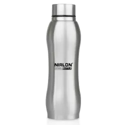 NIRLON Ozone Stainless Steel Single Wall Water Bottle, 1000ml