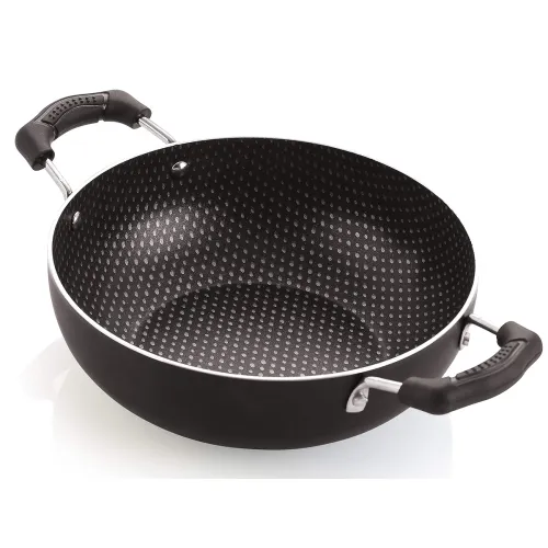 Image of Nirlon Polka-Dot Non Induction Aluminum Non Stick Kadhai
