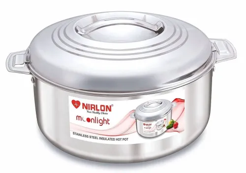 Image of Nirlon Stainless Steel Double Wall Casserole 3.5 L