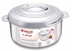 Nirlon Stainless Steel Double Wall Casserole 3.5 L