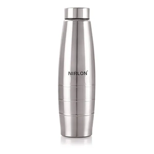 Image of NIRLON Stainless Steel Single Wall Diamond Cut Water Bottle