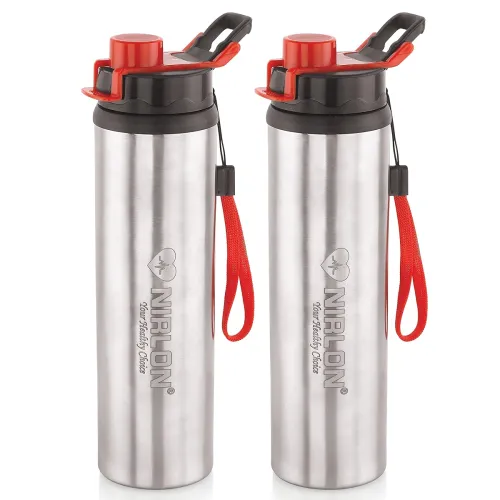 Image of Nirlon Stainless Steel Water Bottle, Set of 2