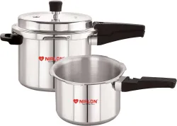 NIRLON Supreme cooker 3 L, 5 L Induction Bottom Pressure Cooker (Aluminium)