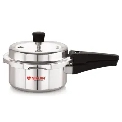 NIRLON Supreme 1.5L Aluminium Pressure Cooker – Silver