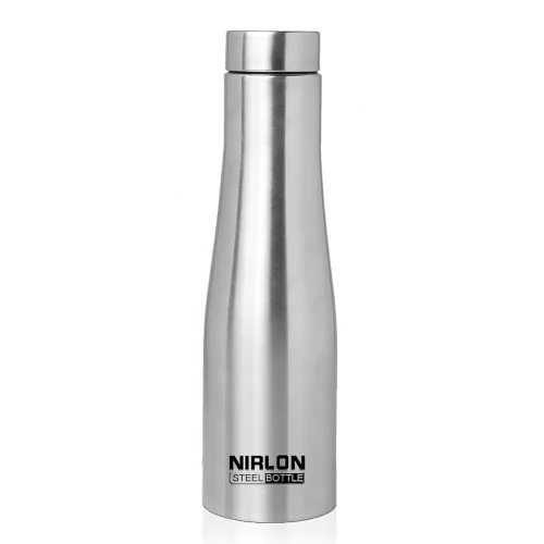 Image of NIRLON TallBell Stainless Steel Single Wall Water Bottle/Fridge Refrigerator Bottle/ 100% Leak Proof/Office Bottle/Schoo