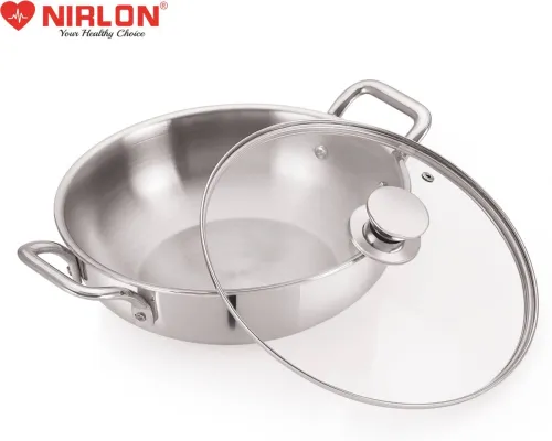 Image of NIRLON Triply_KD24 Induction Bottom Non-Stick Coated Cookware Set