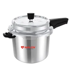 NIRLON Induction Compatible Outer Lid Stainless Steel Pressure Cooker, 3 Liters, Silver
