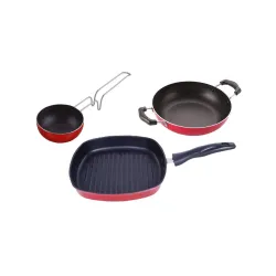 Nirlon Non-Stick Coated Dishwasher Safe Aluminium Kitchen Utencils Combo Set of 3 Pieces (VG_KD12_GP22)