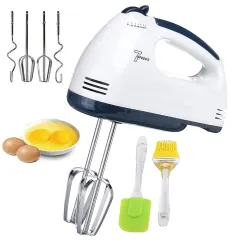 Nirvik 180W 2021 Electric Hand Mixer | High-Speed Egg Beater for Cake, Baking & Whipping Cream – 7-Speed Adjustable Cont