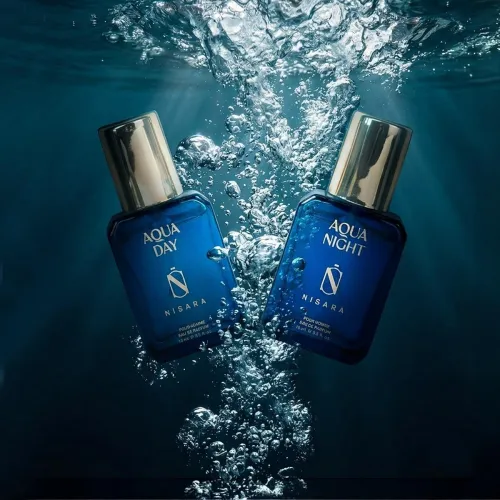 Image of Nisara Aqua Mini Duo EDP Perfume Gift Set for Men, 15ml x 2