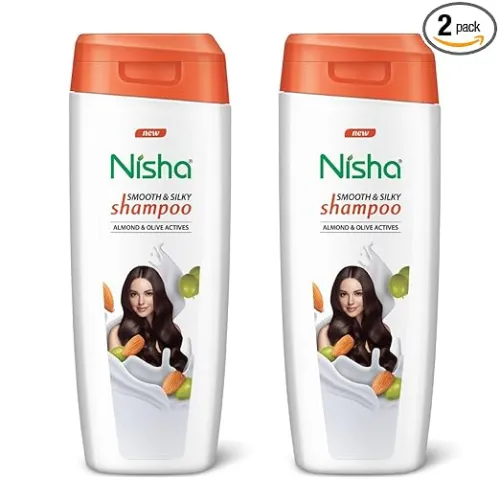 Image of Nisha Almond & Olive Shampoo 180 ML (Pack of 2)