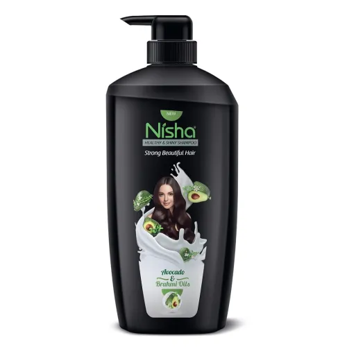 Image of Nisha Avocado & Brahmi Shampoo For Strong and Shiny Hair, 650 ML