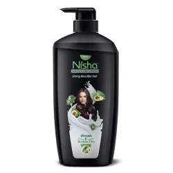 Nisha Avocado & Brahmi Shampoo For Strong and Shiny Hair, 650 ML
