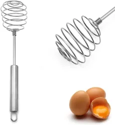 Nishoya Stainless Steel Spring Egg Beater