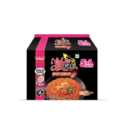 Nissin Geki Korean Ramen Spicy Kimchi Instant Noodles 5 in1 400gm