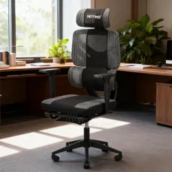 NiTHO Matrix V2 Series Ergonomic Mesh Gaming Office Chair | Lumbar Back Support Computer Desk Chair with Adjustable Armrests, Rocking Recline & Height Adjustable Swivel Chair for Work or Gam...