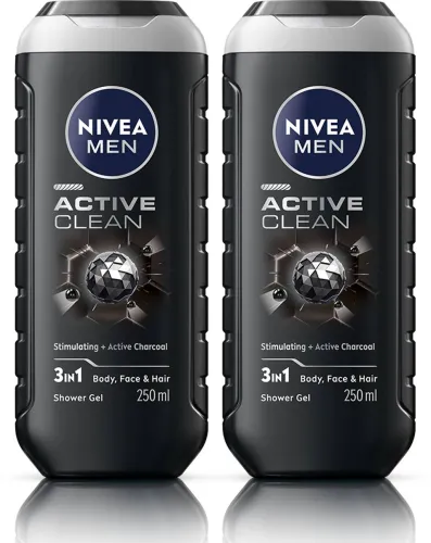 Image of NIVEA Active Clean Combo Body Wash (2 x 250ml)