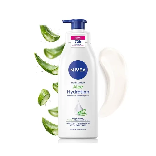 Image of NIVEA Aloe Hydration Body Lotion, 400ml | 72H Moisturization | With Deep Moisture Serum & 100% Natural Aloe Vera Extract