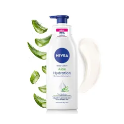 NIVEA Aloe Hydration Body Lotion, 400ml | 72H Moisturization | With Deep Moisture Serum & 100% Natural Aloe Vera Extract