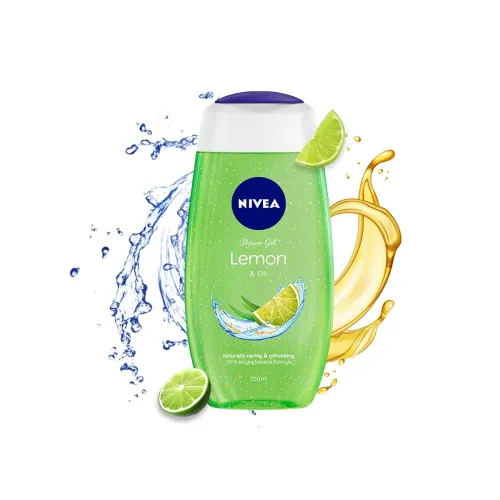 Image of NIVEA Bath Care Lemon and Oil Shower Gel, 250ml