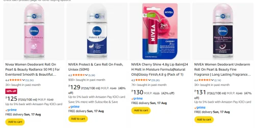 Image of Nivea Beauty Product Minimum 40% Discount