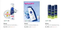 Nivea Beauty Products at minimum 60% Discount