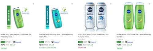 Image of Nivea Body Wash @ Minimum 50% Discount