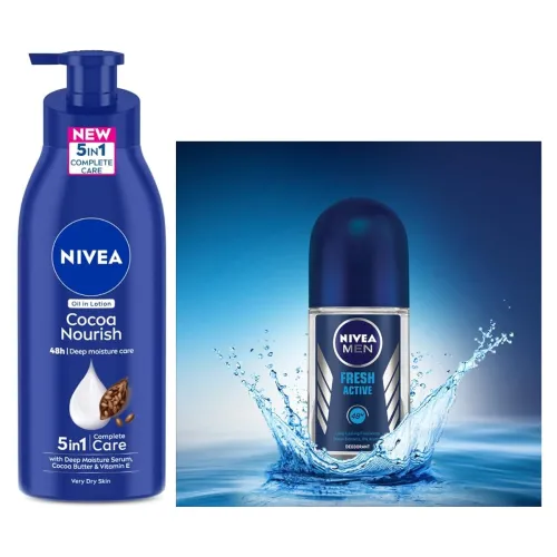 Image of Nivea Cocoa Body Lotion & Deo Roll-On